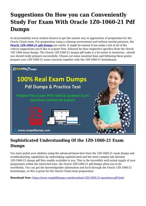 1Z0-1060-21 PDF Testsoftware
