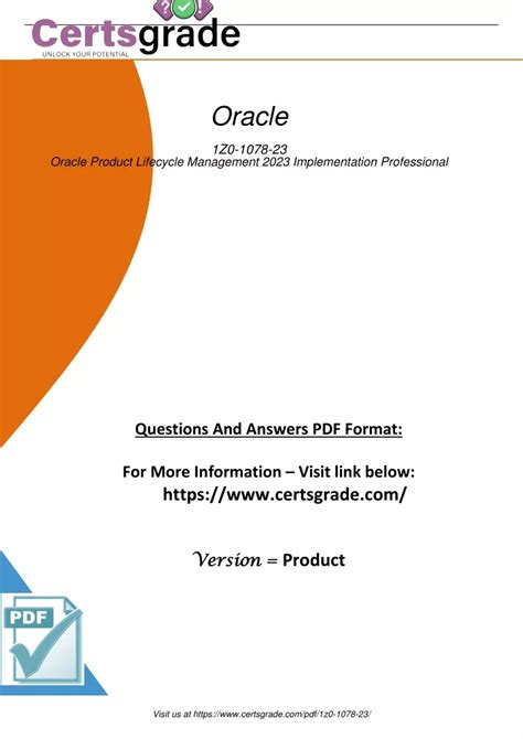 1Z0-1078-23 PDF Testsoftware