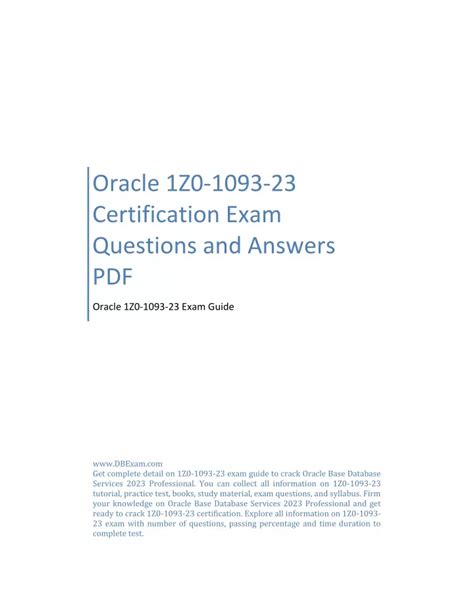 1Z0-1093-23 Examsfragen