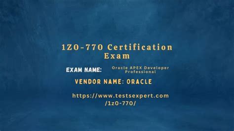 1Z0-770 Zertifizierung