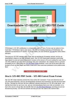 1Z1-083 Kostenlos Downloden