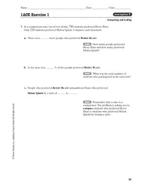 1ace Exercise 1 Investigation Bits And Pieces I