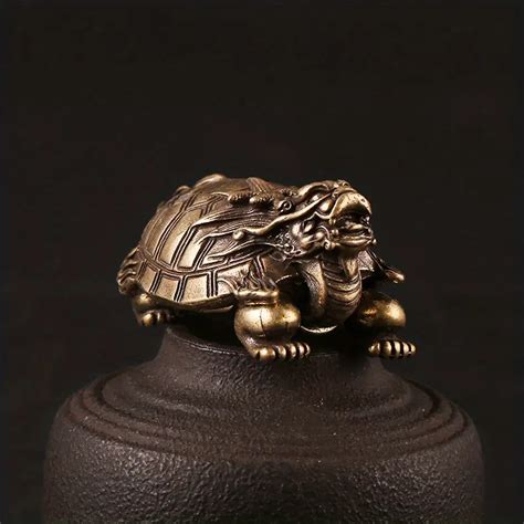 1pc Modern Decor Brass Sculpture Wealth Prosperity Statue Turtle …