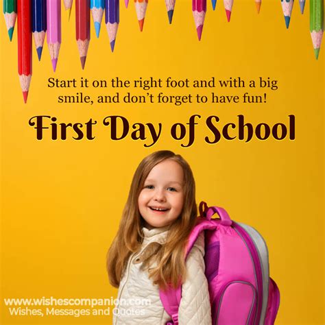 1st Day of School Wishes, Messages & Quotes 2024 - FestiFit