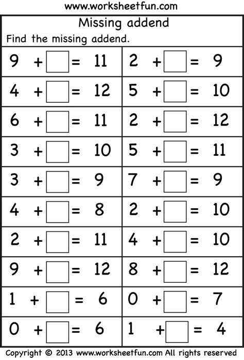1st Grade Math Worksheet Free Printable Math Worksheets Printable