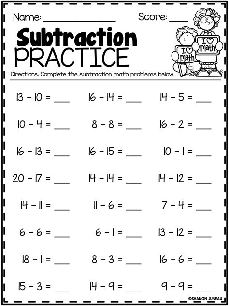 1st Grade Math Worksheets Printable