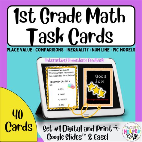 1st Grade Ccss Teks Math 40 Cards Task Math Teks 1st Grade - Math Teks 1st Grade