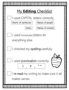 1st Grade Editing Teaching Resources Tpt Editing 1st Grade Worksheet - Editing 1st Grade Worksheet