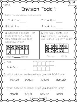 1st Grade Envision Math Worksheets K12 Workbook Envision Math Worksheets - Envision Math Worksheets