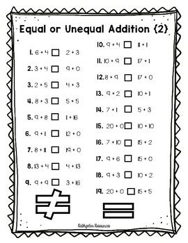 1st Grade Equal Equations Worksheets Learny Kids Equal Equations First Grade - Equal Equations First Grade