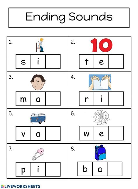 1st Grade Initial And Ending Sounds Worksheets Sound Worksheets Grade 4 - Sound Worksheets Grade 4