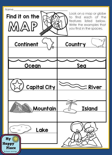 1st Grade Map   Maps Bookmaking With Kids - 1st Grade Map