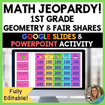 1st Grade Math Jeopardy Game Geometry And Fair Math Jeopardy 1st Grade - Math Jeopardy 1st Grade
