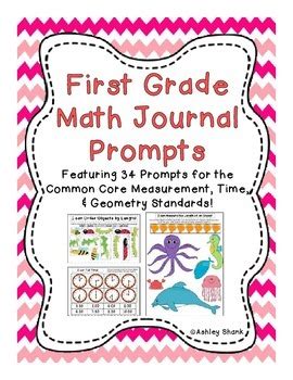 1st Grade Math Journal Prompts Geometry Daily Math First Grade Journal Prompts - First Grade Journal Prompts