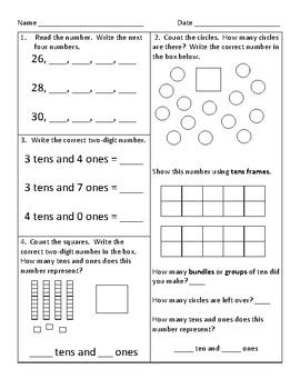 1st Grade Math Worksheets Common Core Pdf