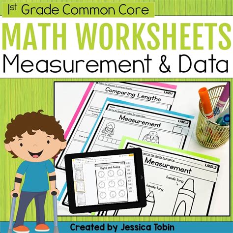 1st Grade Measurement And Data Math Worksheets Elementary Nonstandard Measurement Worksheet - Nonstandard Measurement Worksheet