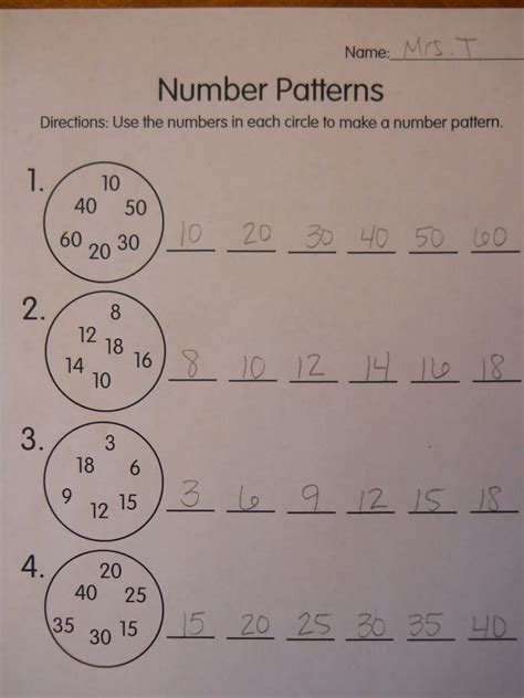 1st Grade Number Pattern Lesson Plans Education Com Number Patterns First Grade - Number Patterns First Grade