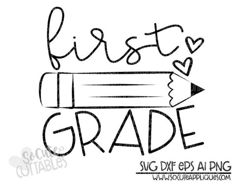 1st Grade Pencil Etsy First Grade Pencil - First Grade Pencil