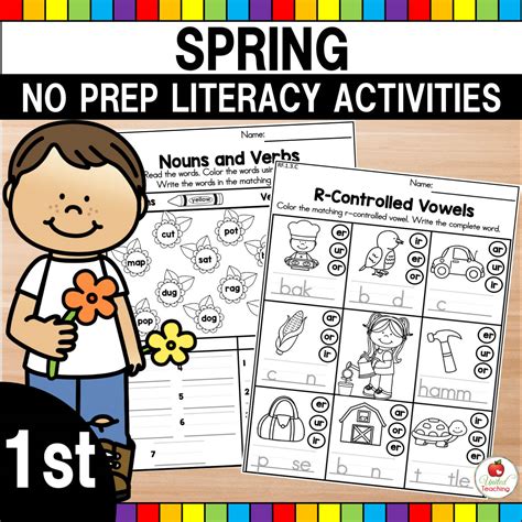 1st Grade Spring Literacy Activities The Teacher Bag First Grade Spring Punctuations Worksheet - First Grade Spring Punctuations Worksheet