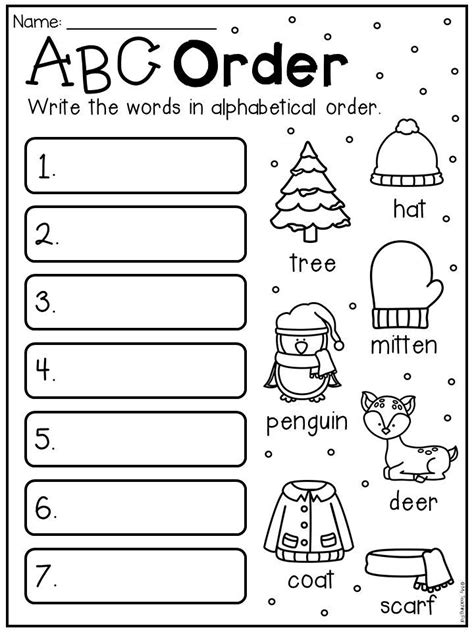 1st Grade Winter Worksheets Amp Free Printables Education First Grade Winter Activities - First Grade Winter Activities