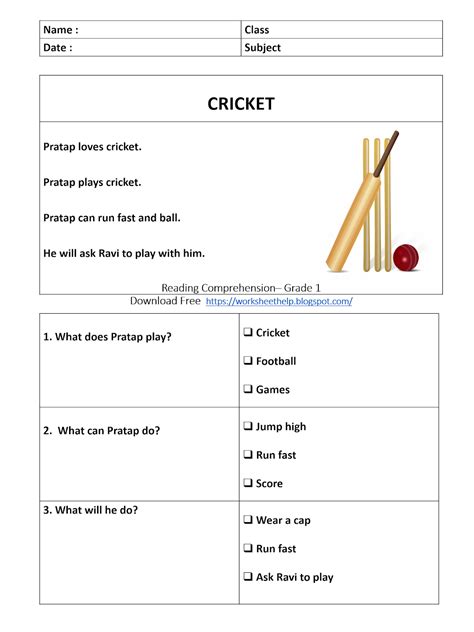  1st Grade Worksheet About Crickets - 1st Grade Worksheet About Crickets