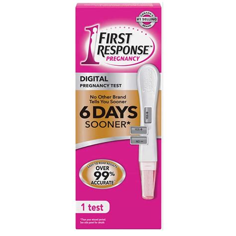 1st response digital pregnancy test instructions.  Featuring First to Detect™ Technology, th...