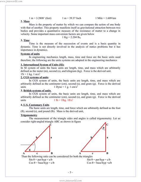 1st Year Engineering Mechanics Notes Diploma