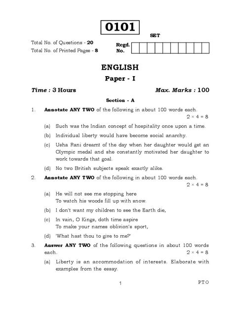 1st Year Previous Question Papers Arts Degree