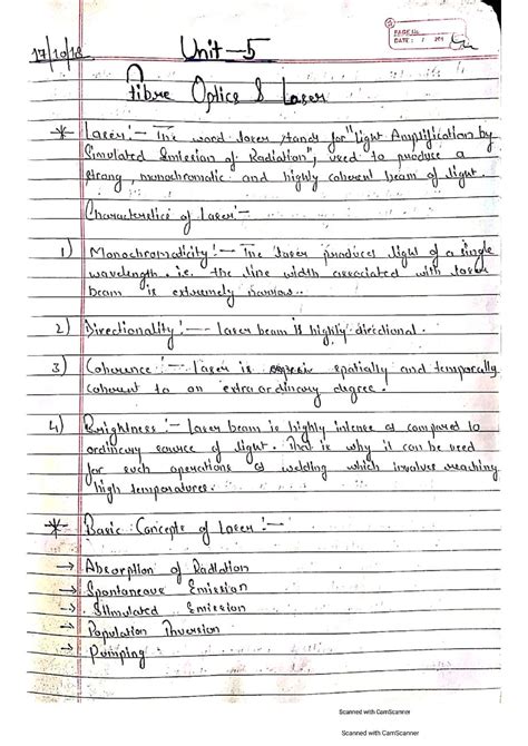 Read 1St Year Engineering Physics Notes Laser 