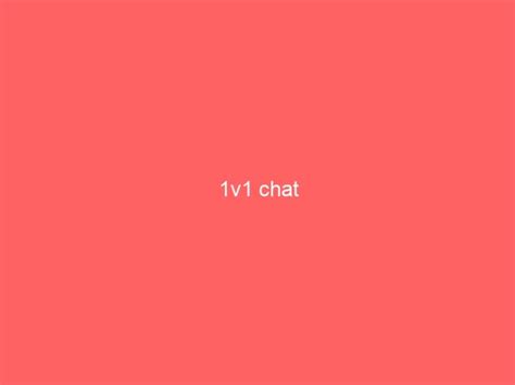 1v1 chat gay