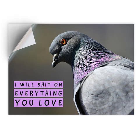 1x Round Keyring Funny Pigeon Keeper Joke Birds #63123 eBay