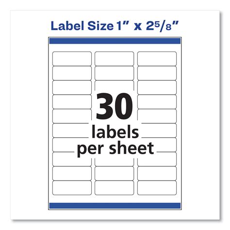 1x25 8 Label Template