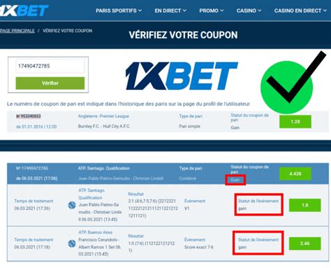 1xbet coupon gagnant