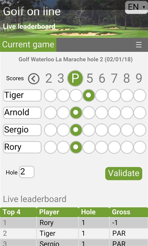 1xbet live golf scores