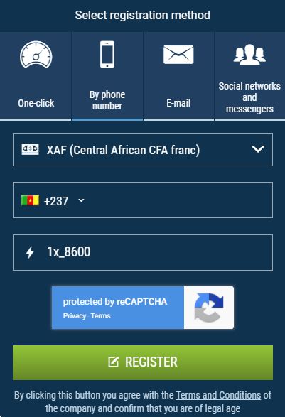 1xbet promo code for cameroon