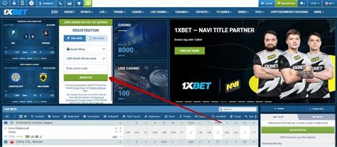 1xbet register south africa