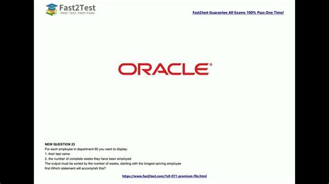 1z0-071 PDF Testsoftware