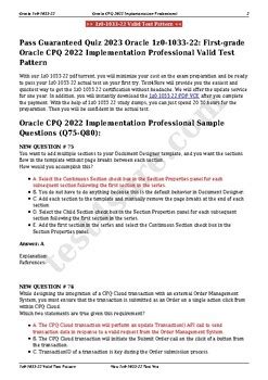 1z0-1033-22 PDF Testsoftware