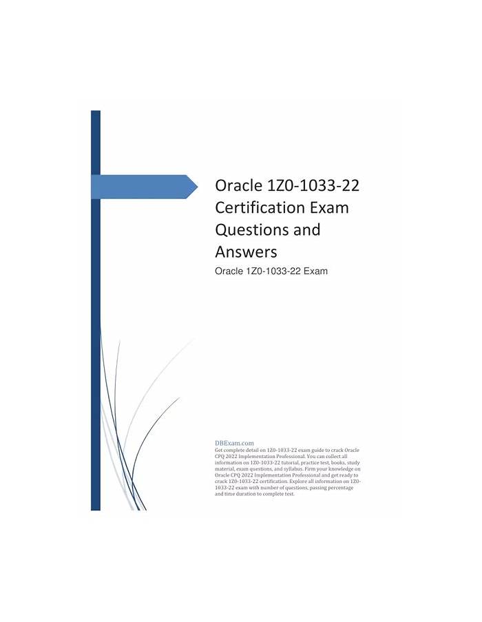 How to Prepare for Oracle CPQ Cloud 1Z0-1033-20 Exam? |authorSTREAM