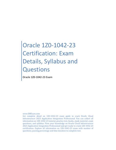 1z0-1042-23 PDF Testsoftware