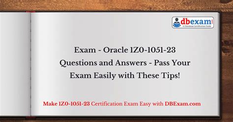 1z0-1051-23 Online Tests