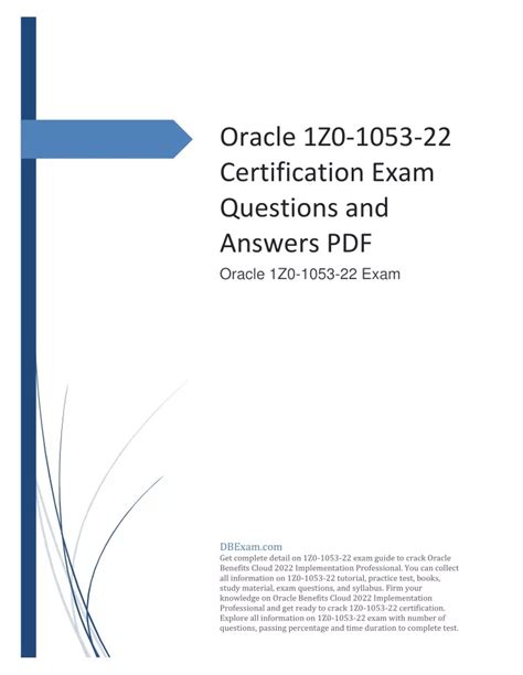 1z0-1052-22 PDF Testsoftware