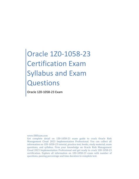 1z0-1058-23 Exam Papers