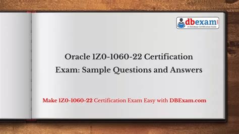 1z0-1060-22 Exam Sample