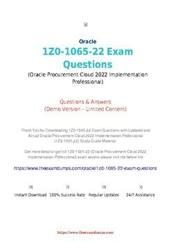 1z0-1065-22 Examsfragen