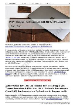 1z0-1065-23 Online Test