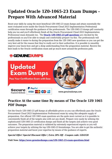 1z0-1065-23 Test Cram Pdf