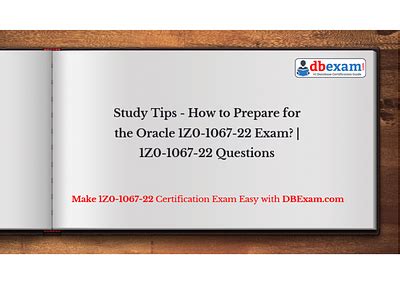 1z0-1067-22 Exam Tips