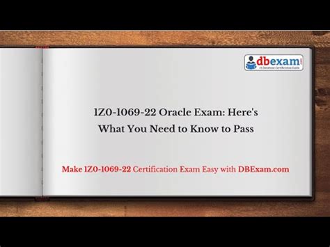 1z0-1069-22 Exam