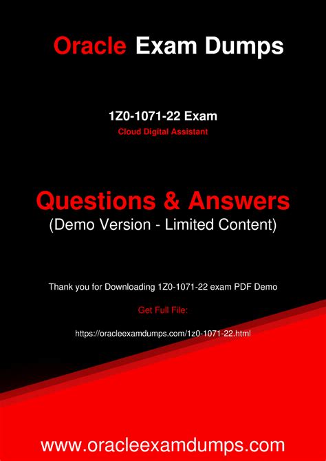 1z0-1071-22 PDF Demo